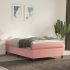 Cadru de pat box spring, roz, 120x200 cm, catifea GartenMobel Dekor