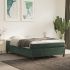 Cadru de pat box spring, verde închis, 140x190 cm, catifea GartenMobel Dekor