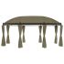 Pavilion cu perdele, gri taupe, 520x349x255 cm, 180 g/m² GartenMobel Dekor