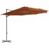 Umbrelă suspendată cu stâlp din oțel, gri taupe, 300 cm GartenMobel Dekor