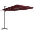 Umbrelă suspendată cu stâlp din oțel, gri taupe, 300 cm GartenMobel Dekor