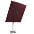 Umbrelă suspendată cu înveliș dublu, roșu bordo, 250x250 cm GartenMobel Dekor
