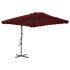 Umbrelă de exterior cu stâlp din oțel, negru, 250x250x230 cm GartenMobel Dekor
