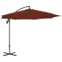 Umbrelă suspendată cu stâlp din oțel, cărămiziu, 300 cm GartenMobel Dekor