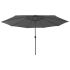 Umbrelă soare de grădină cu LED-uri, negru, 400 cm GartenMobel Dekor