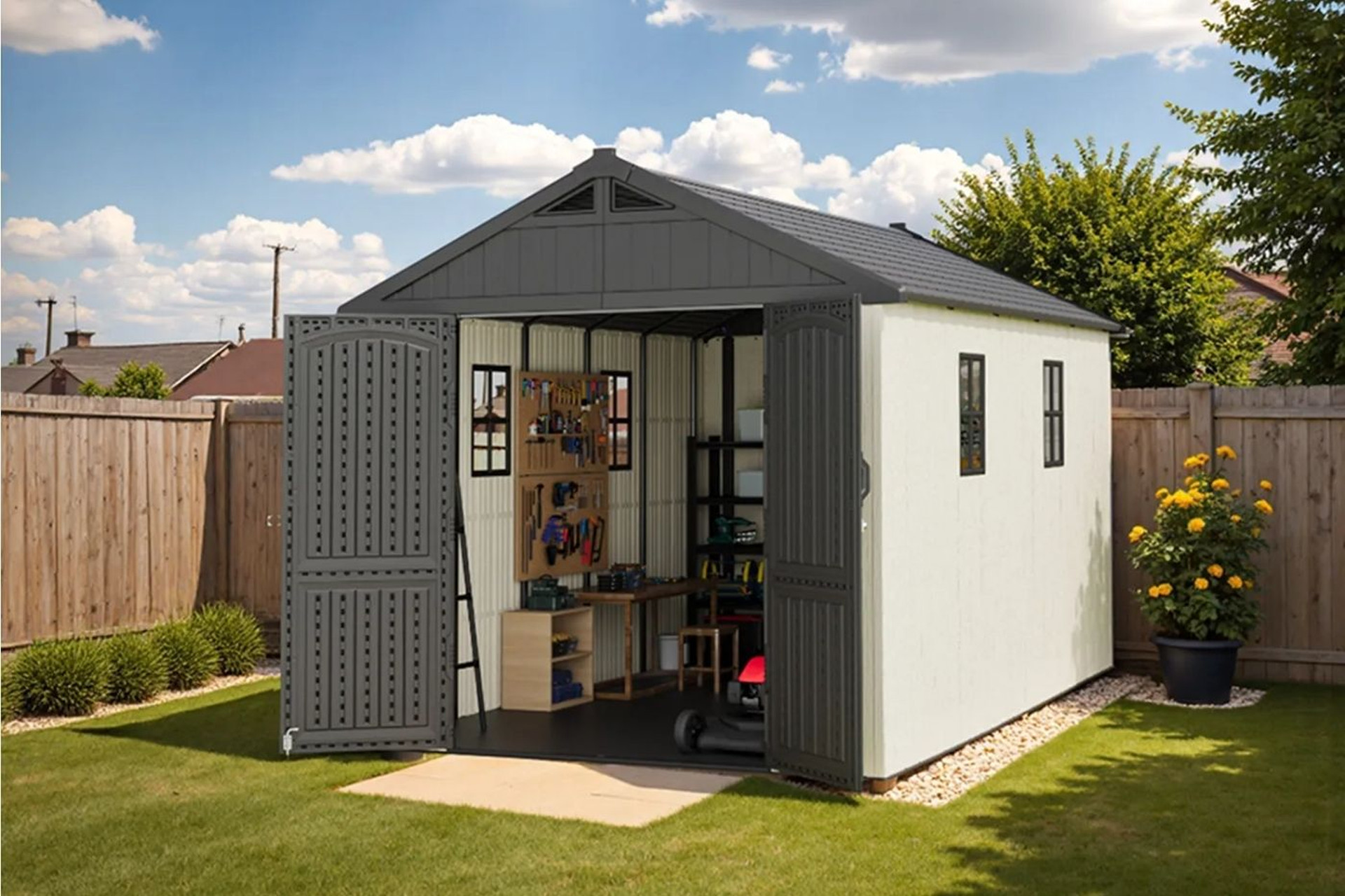 Magazie din plastic (PVC / Polipropilenă) - avantaje și dezavantaje Magazie din plastic (PVC / Polipropilenă) - avantaje și dezavantaje