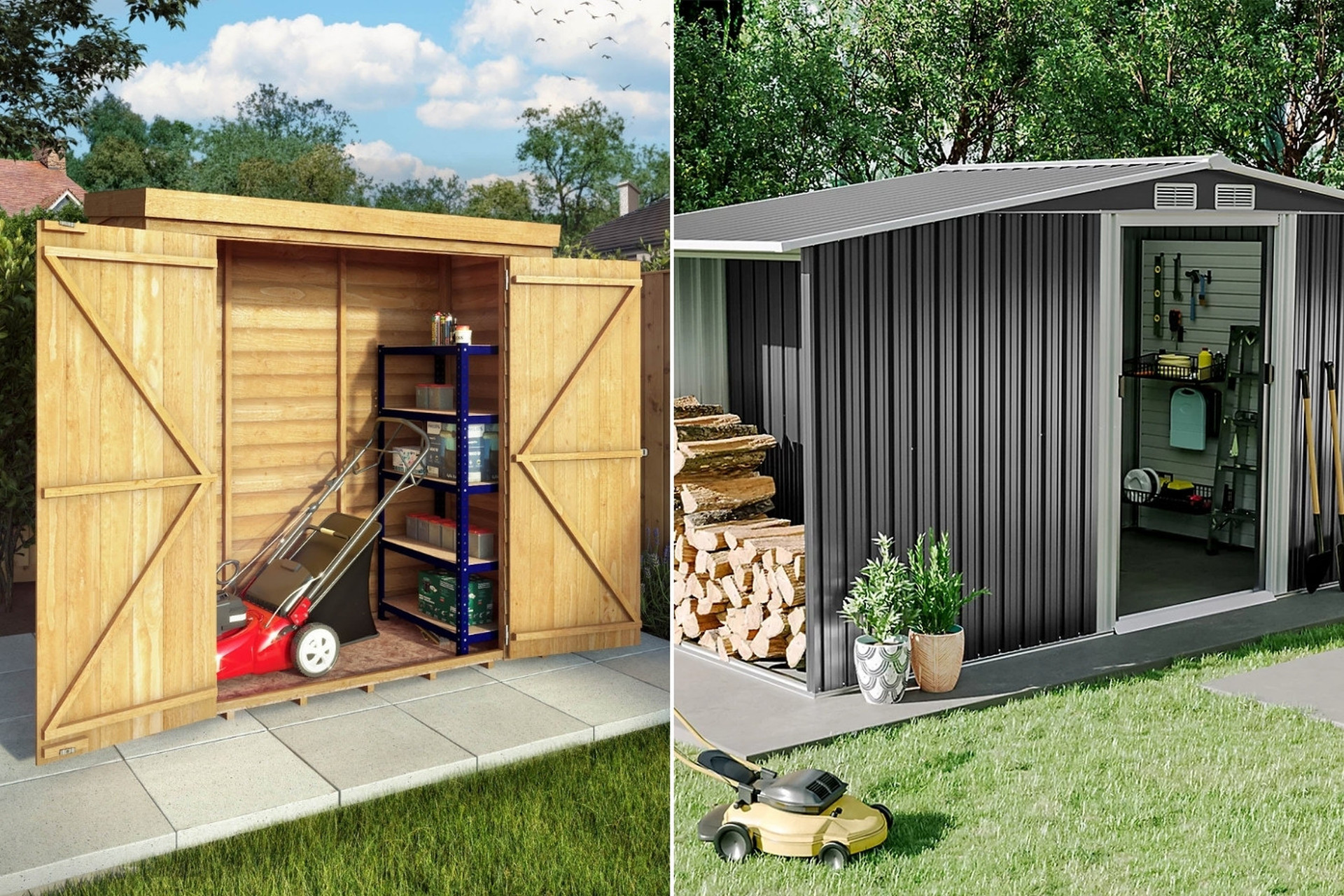 Tipuri de materiale pentru magazii de grădină Tipuri de materiale pentru magazii de grădină